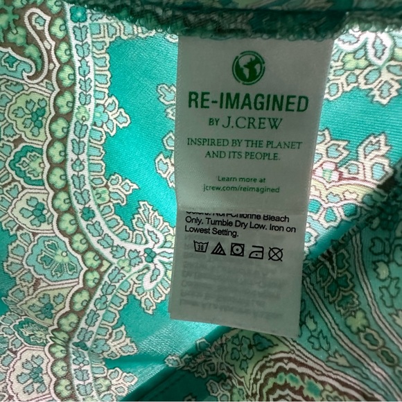 J Crew Collection Drapey button-up top in Ratti pendant paisley - Picture 4 of 6